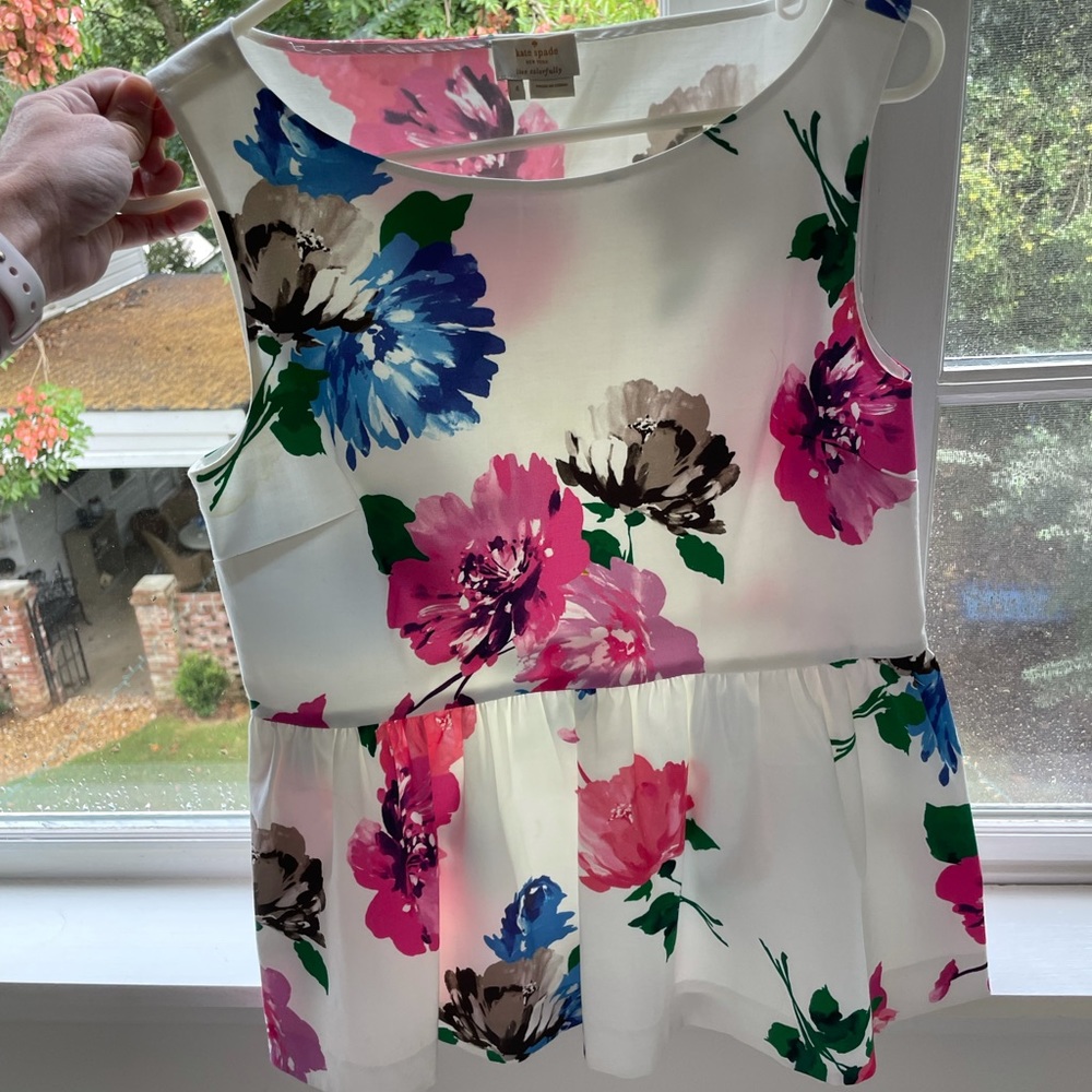 Kate Spade Peplum top